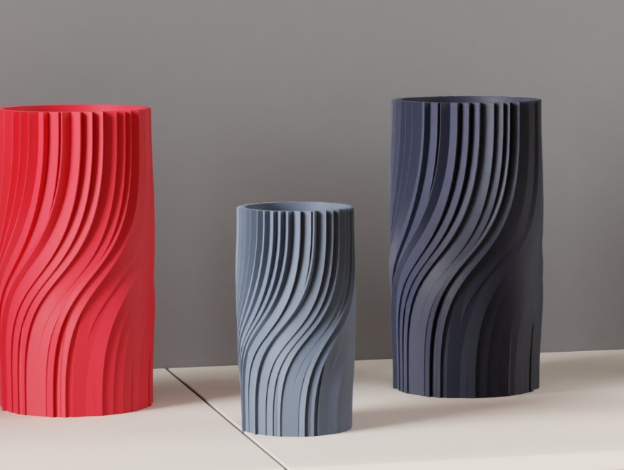 Pflanzgefäß - rund - selbstbewässernd